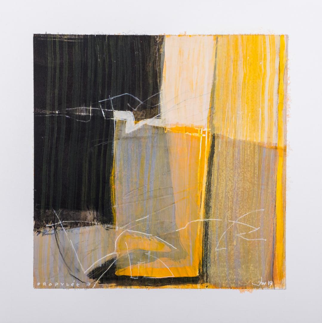 « Propylée » 7&#60;br&#62;acryl et toile&#60;br&#62;32 x 32 cm&#60;br&#62;Fr. 900.-