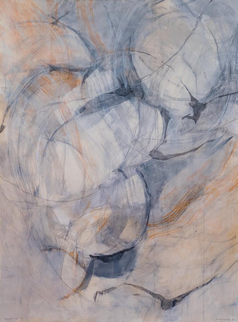 « Respir » 4&#60;br&#62;acryl et graphite / toile&#60;br&#62;200 x 150 cm&#60;br&#62;Fr. 6'000.-
