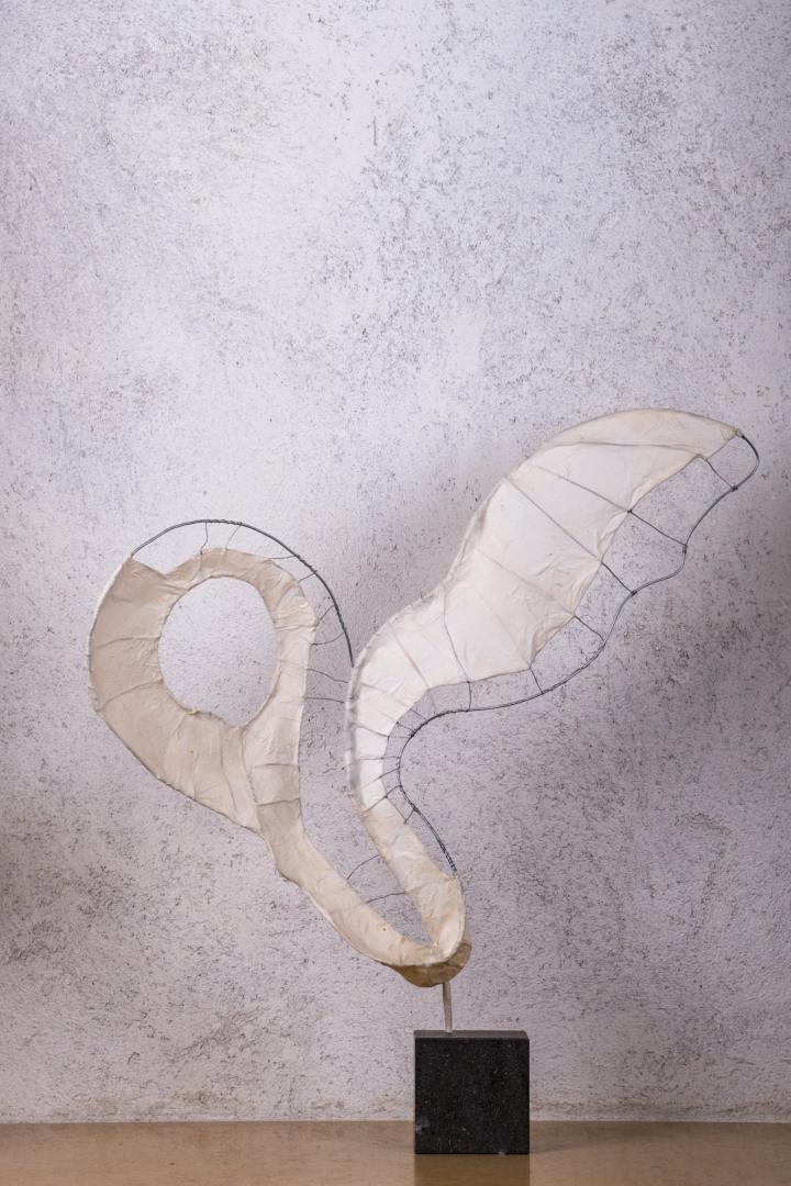 « Aile fenêtre »&#60;br&#62;fil de fer papier de chine (2005)&#60;br&#62;Fr. 1'200.-