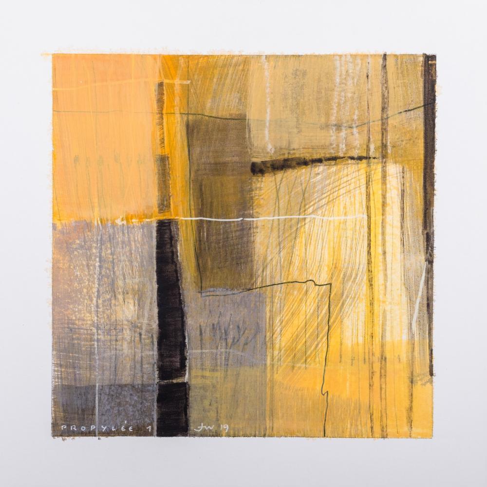 « Propylée » 1<br>acryl et toile<br>32 x 32 cm<br>Fr. 900.-