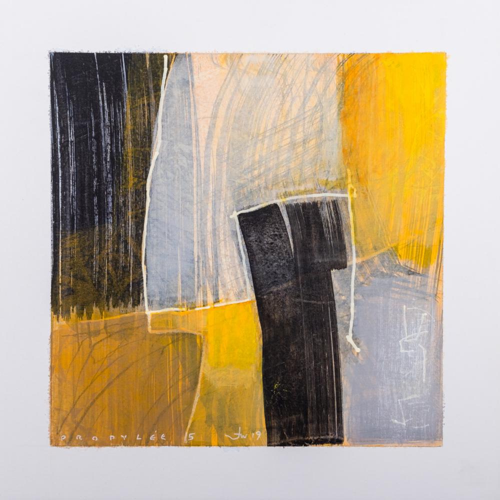 « Propylée » 5<br>acryl et toile<br>32 x 32 cm<br>Fr. 900.-