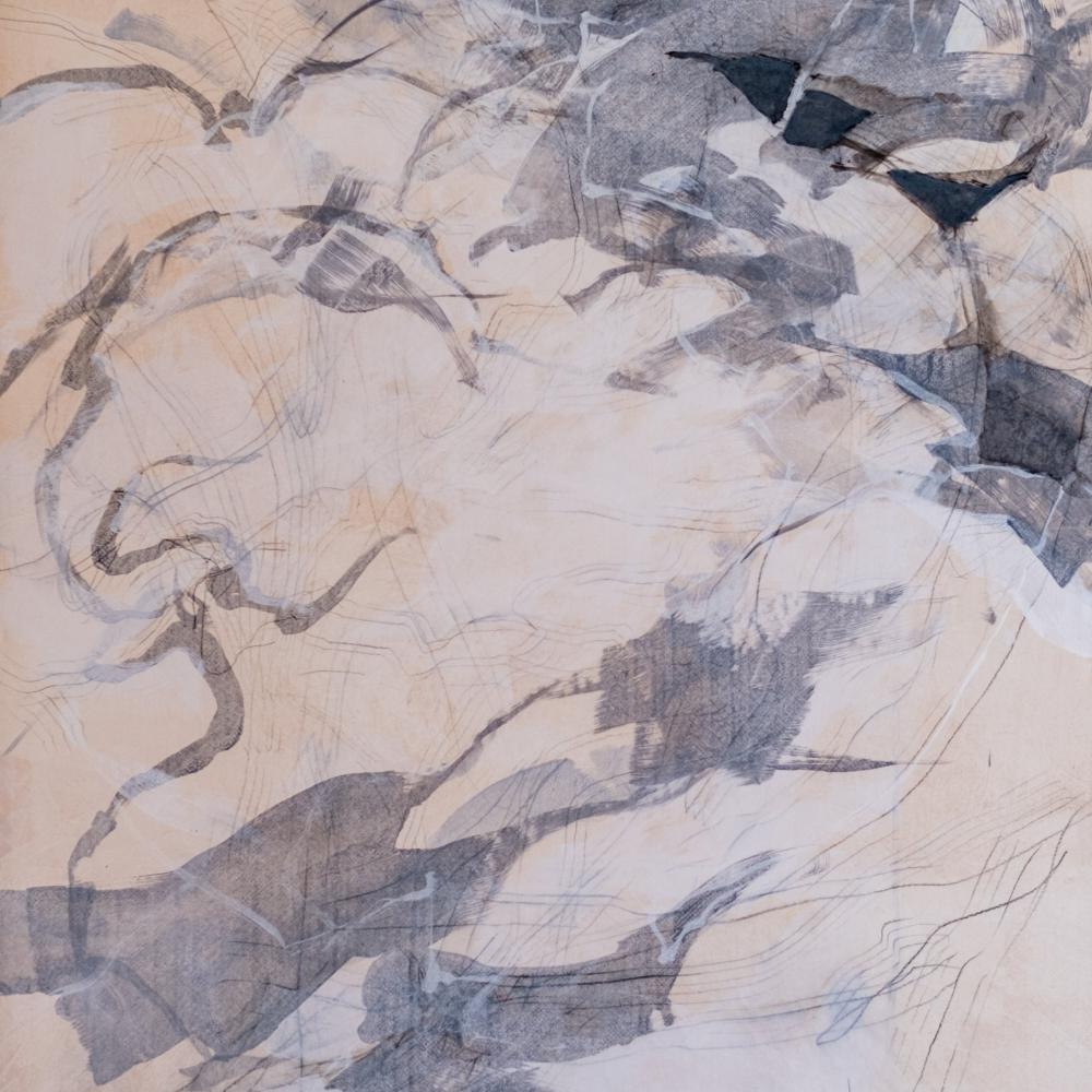 « Respir » 8<br>acryl et graphite / toile<br>120 x 90 cm<br>Fr. 3 '000.-