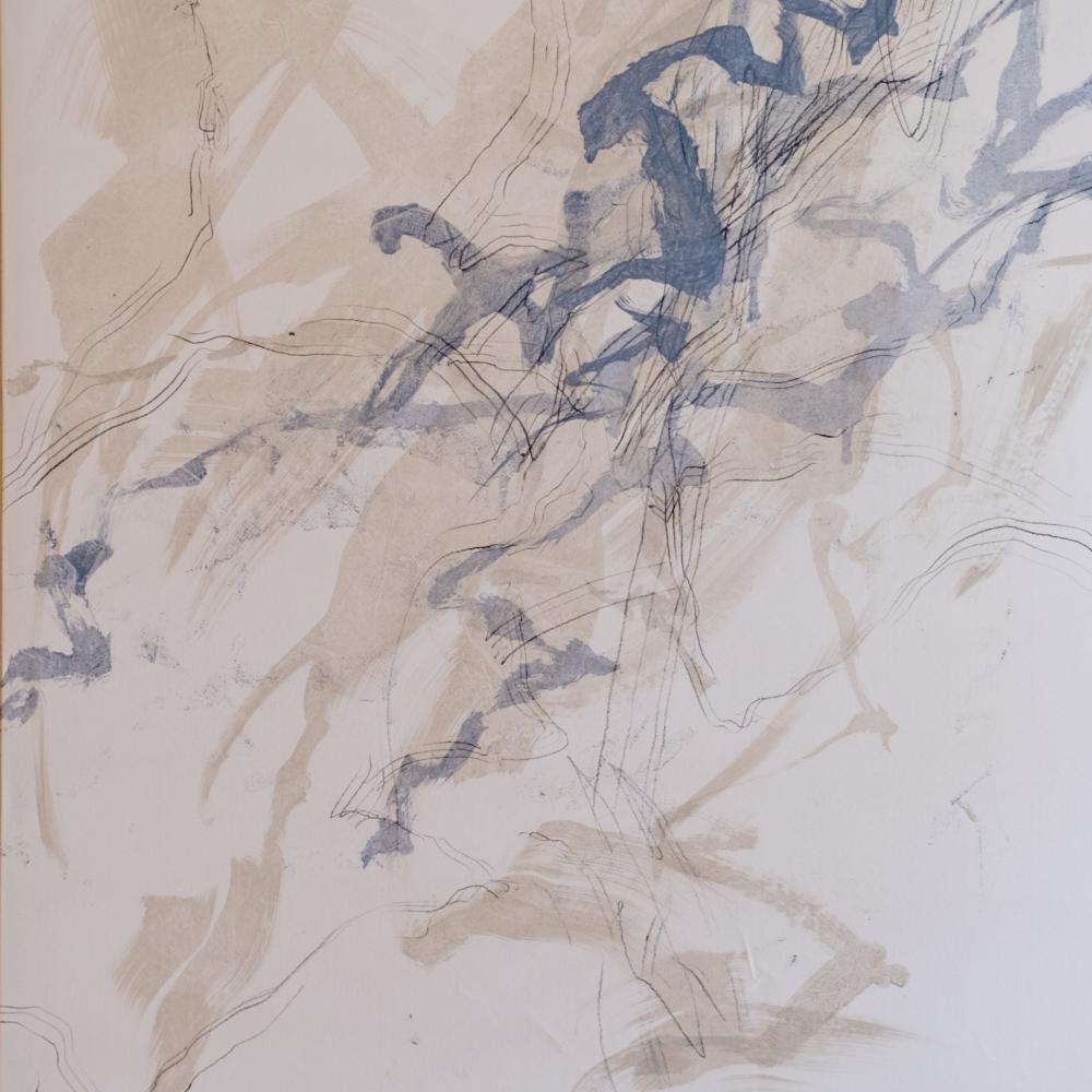 « Respir » 5<br>acryl et graphite / toile<br>120 x 90 cm<br>Fr. 3'000.-