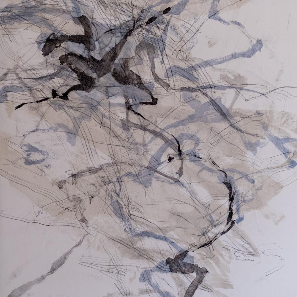 « Respir » 6<br>acryl et graphite / toile<br>120 x 90 cm<br>Fr. 3'000.-