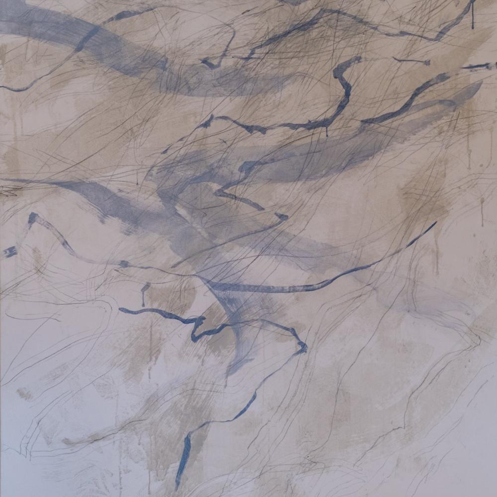 « Respir » 2<br>acryl et graphite / toile<br>200 x 150 cm<br>Fr. 5'000.-