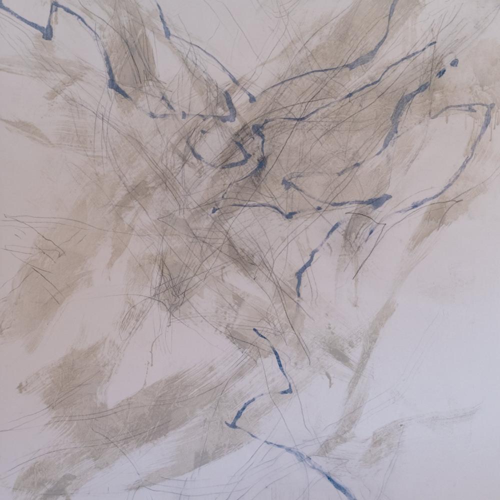 « Respir » 21<br>acryl et graphite / toile<br>200 x 150 cm<br>Fr. 5'000.-