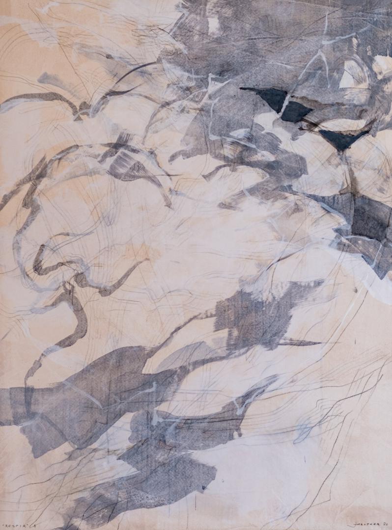 « Respir » 8&#60;br&#62;acryl et graphite / toile&#60;br&#62;120 x 90 cm&#60;br&#62;Fr. 3 '000.-