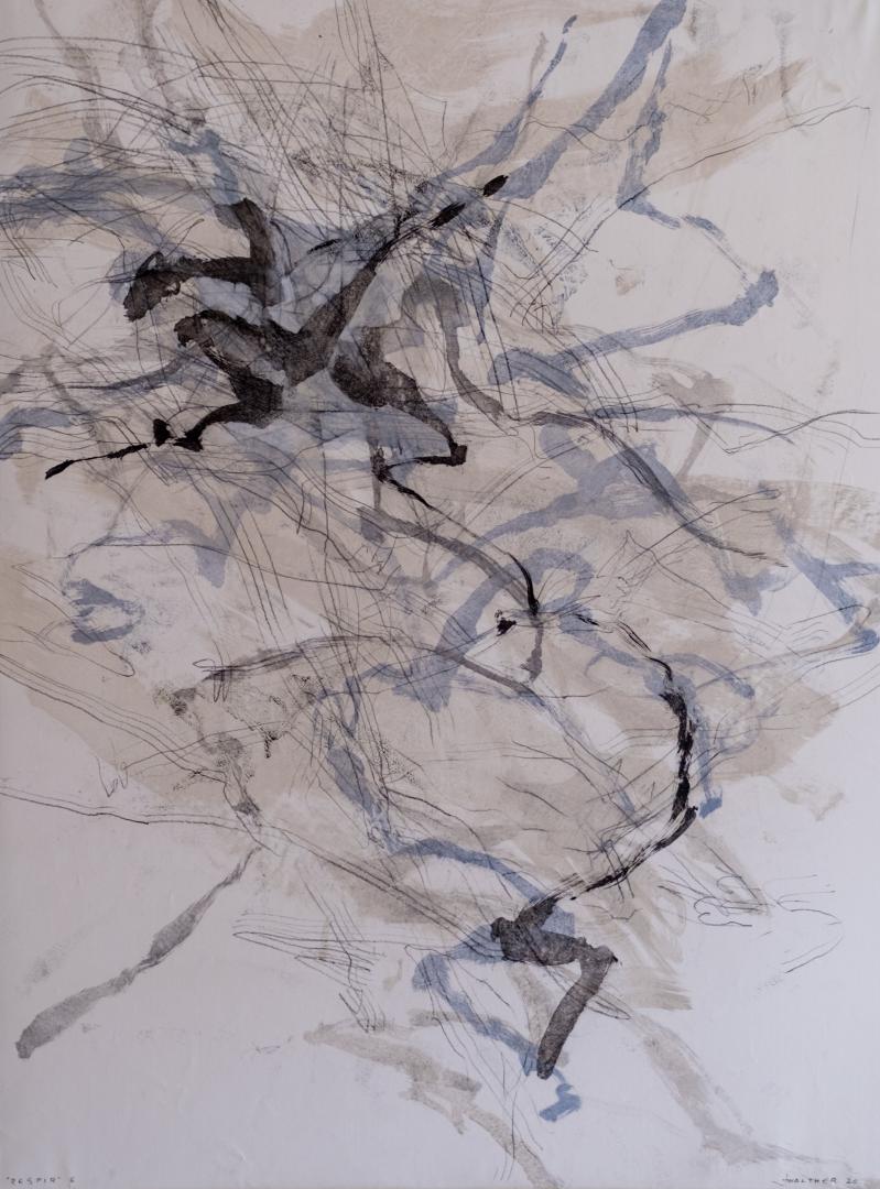 « Respir » 6&#60;br&#62;acryl et graphite / toile&#60;br&#62;120 x 90 cm&#60;br&#62;Fr. 3'000.-